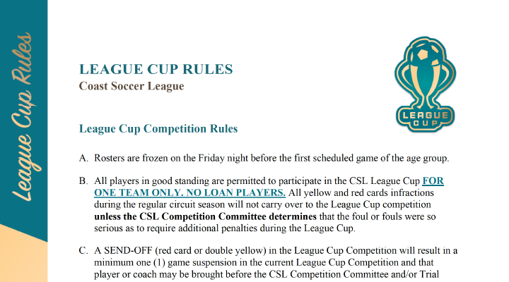 Image of Spring Cup 2023 Rules