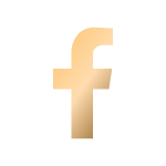 Gold Facebook Button
