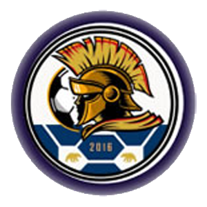 fc warriors logo with greek warrior