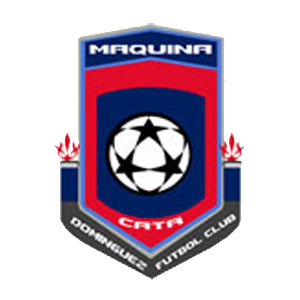 maquina fc logo red and blue shield with ball