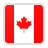 Canadian flag with a red maple leaf in the center between two vertical red bands on a white background.