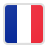 Flag of France with three vertical stripes colored blue, white, and red.