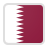 Flag of Qatar with maroon and white colors and serrated edges.