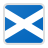 Flag of Scotland featuring a white diagonal cross (Saint Andrew's Cross) on a blue background.
